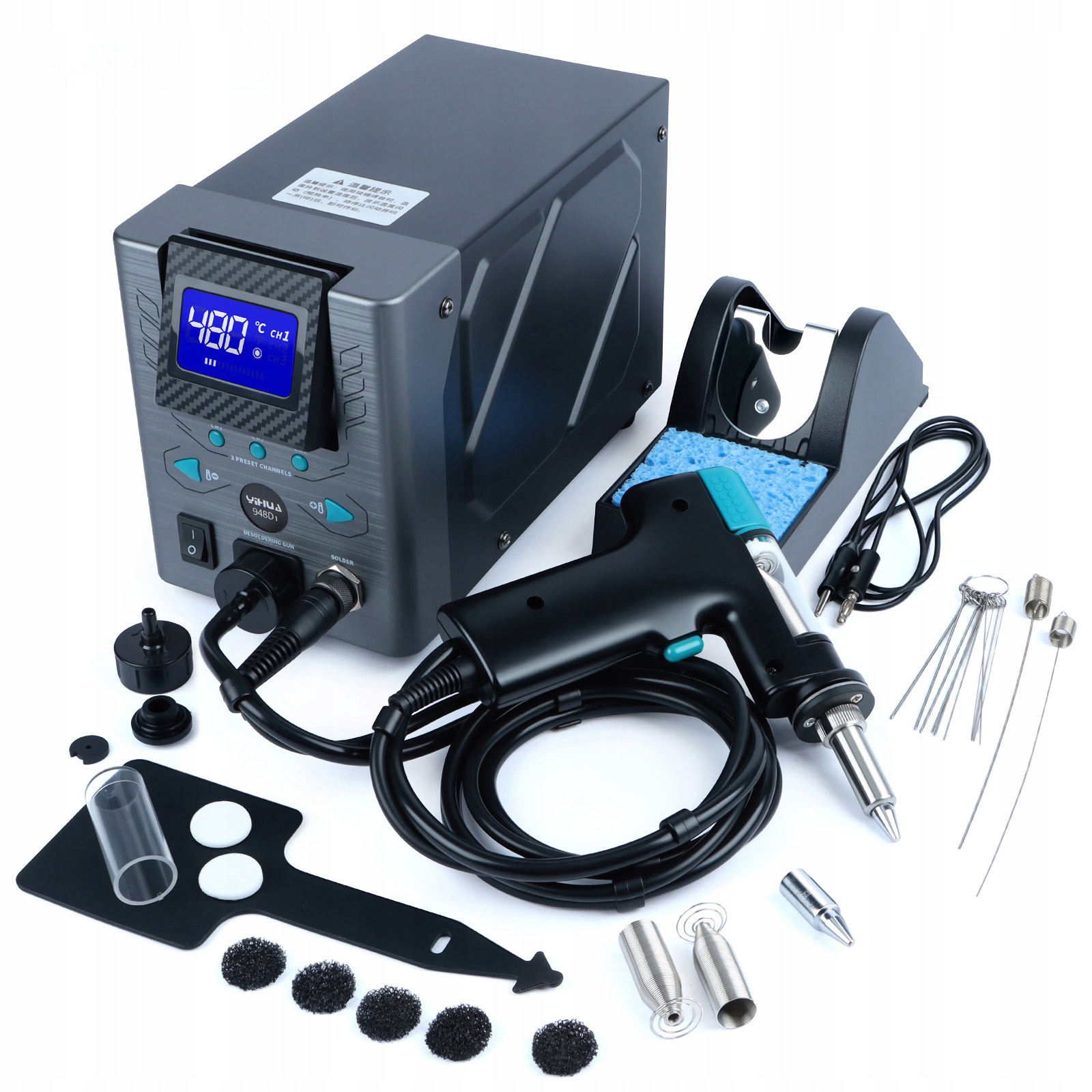 Rozlutownica Stacja Yihua 948D-I 110W Elektryczny Odsysacz Cyny Pistolet