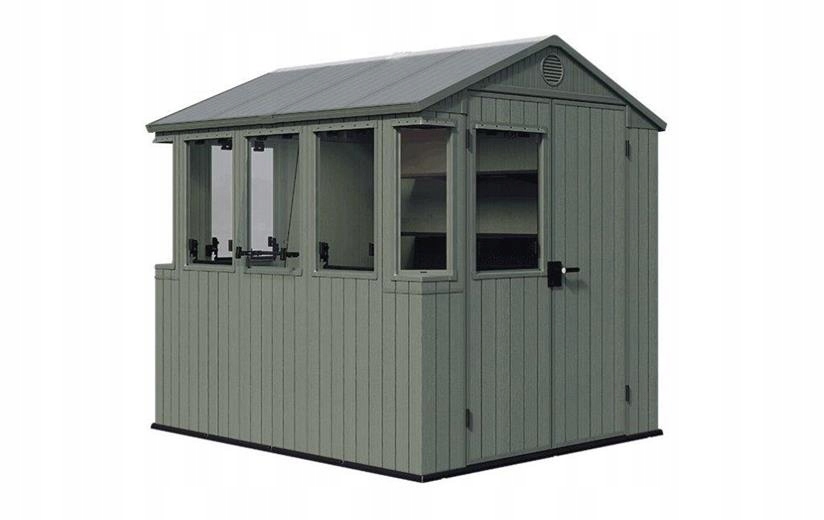 Domek ogrodowy Keter Potting Shed 2w1 zielony, z podłogą