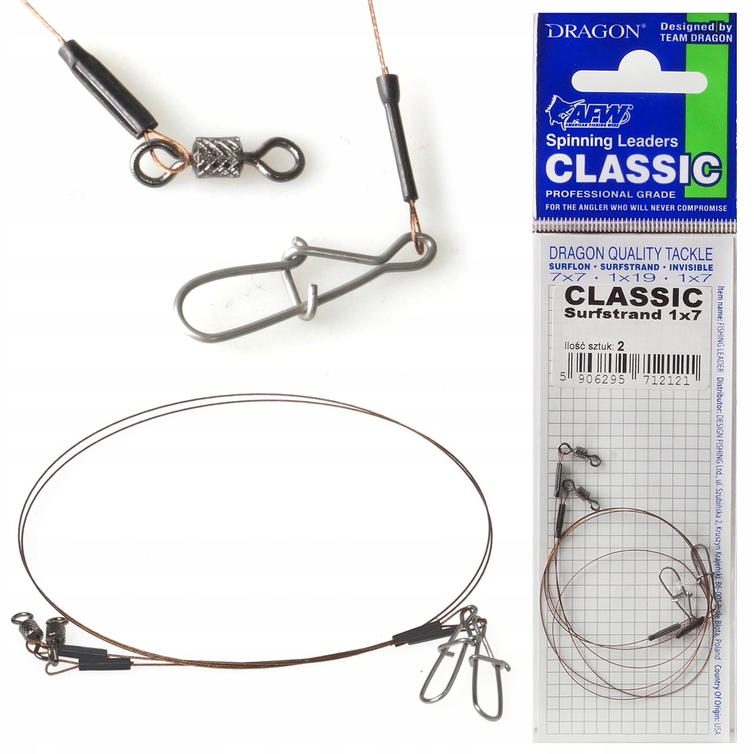 

Przypon Dragon Classic Surfstrand 1x7 9 kg 25 cm