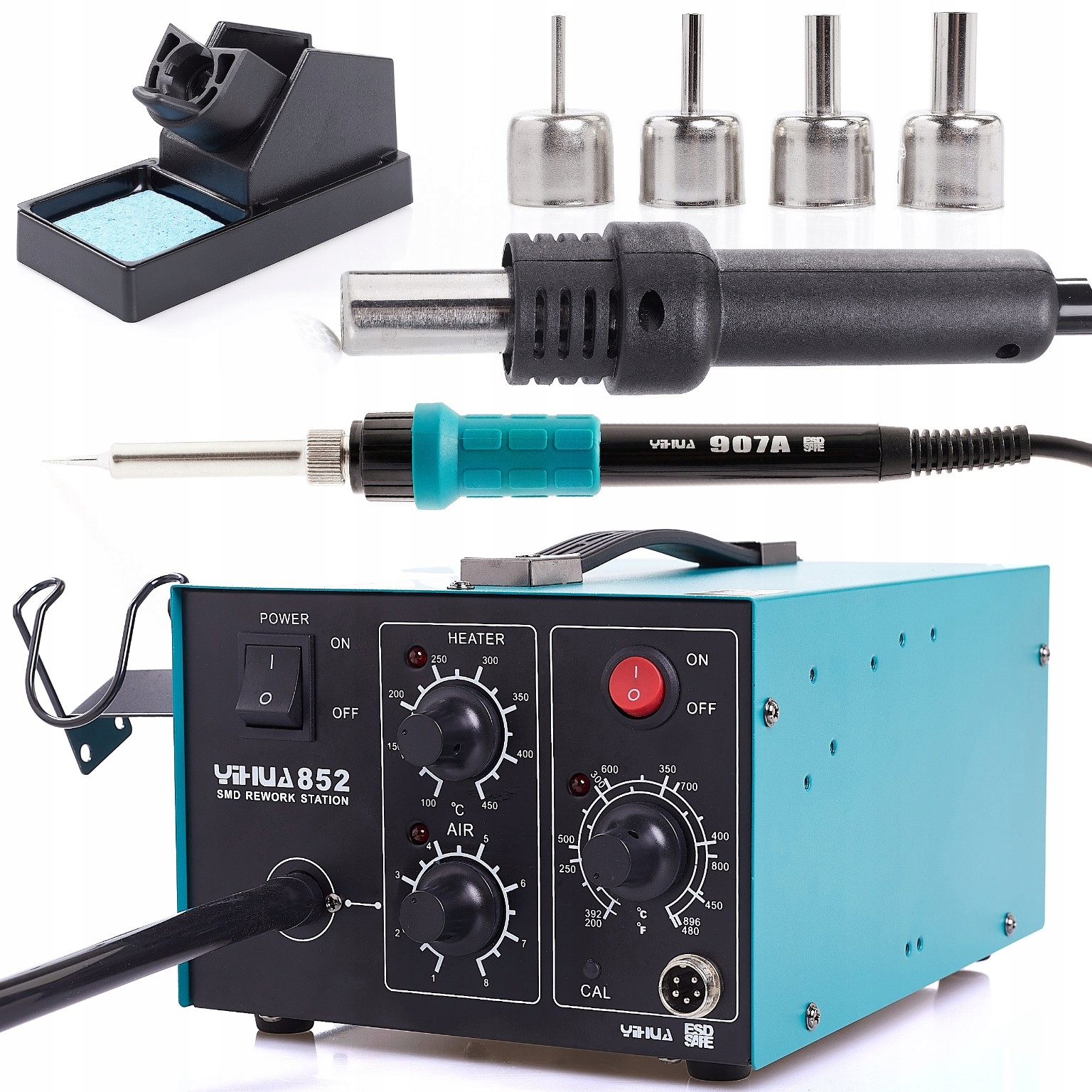 Pájecí Stanice Pájecí Pero 2V1 Hot-air 852 S Kompresorem Techrebal