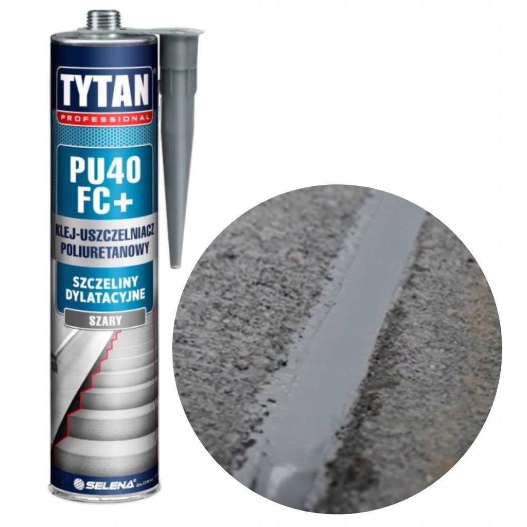 Uszczelniacz poliuretanowy TYTAN PU40 300ml szary