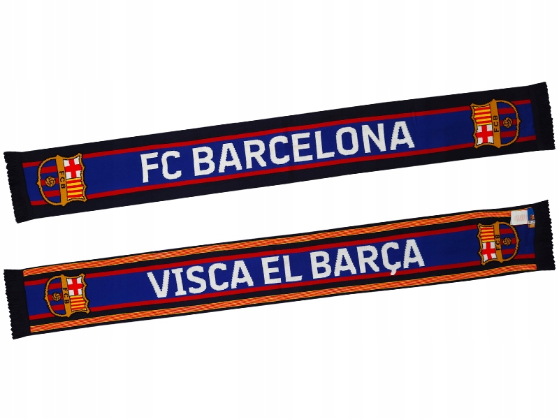 Fc Barcelona Dwustronny Oficjalny Szalik Klubowy Sezon 25/26 Visca El Barca