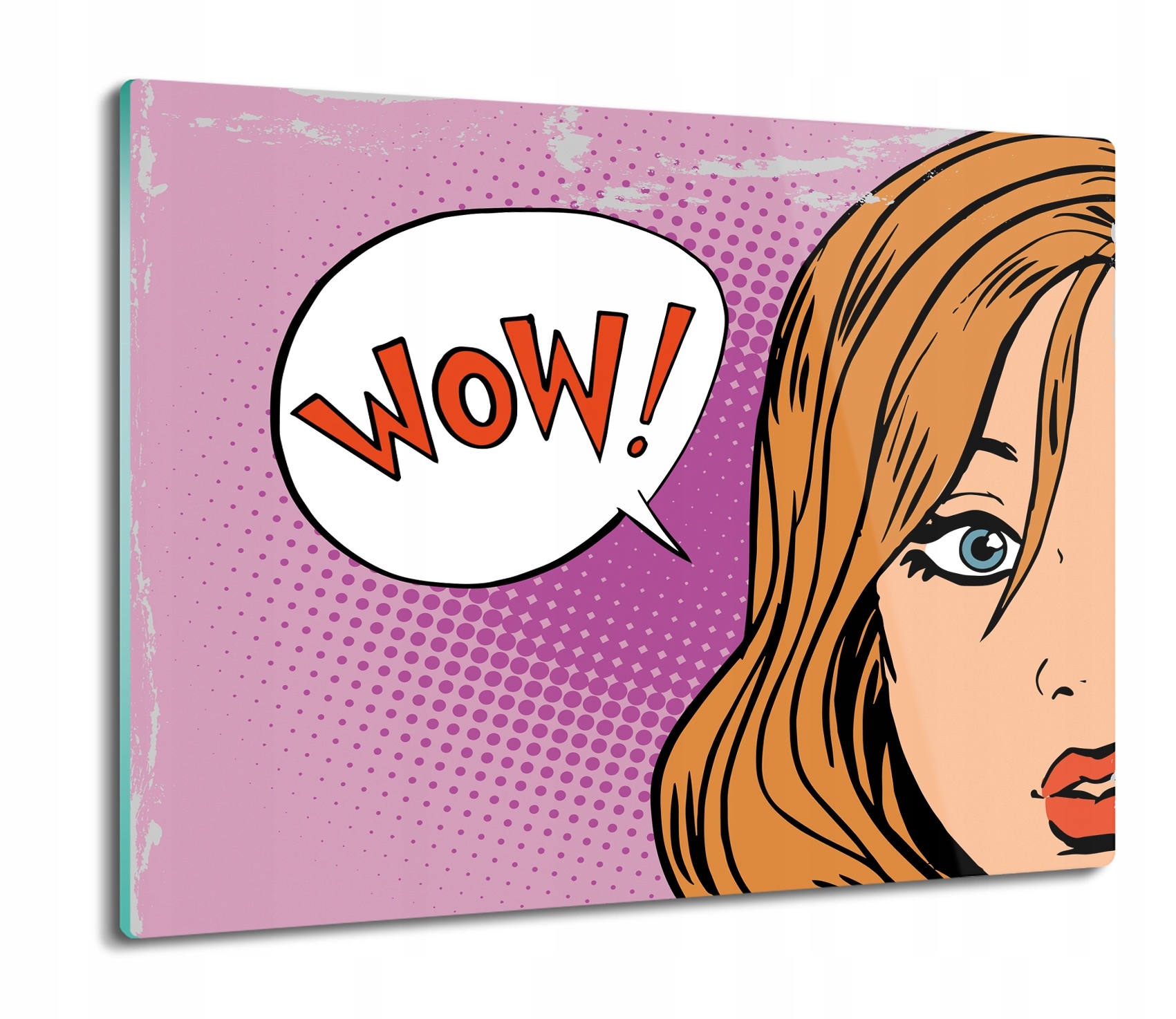 

Pani dymek pop art 60x52 deska prostokątna szklana