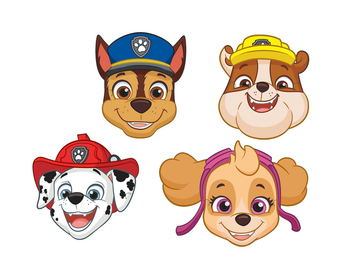 

Maski papierowe Psi Patrol Paw Patrol 8 sztuk