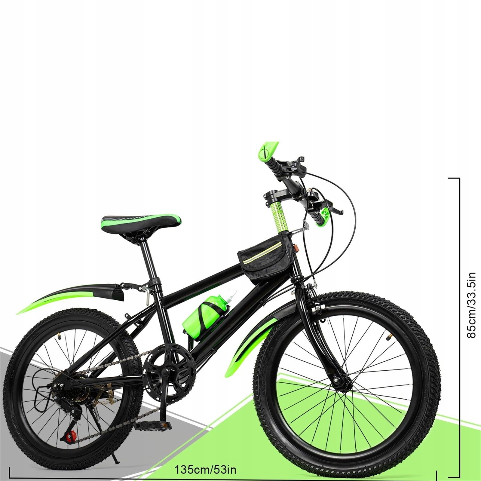 7-Biegów Dziecięcy Rower Miejski MTB Rower Górski, 20 Cali Kod producenta LYL-2024040904