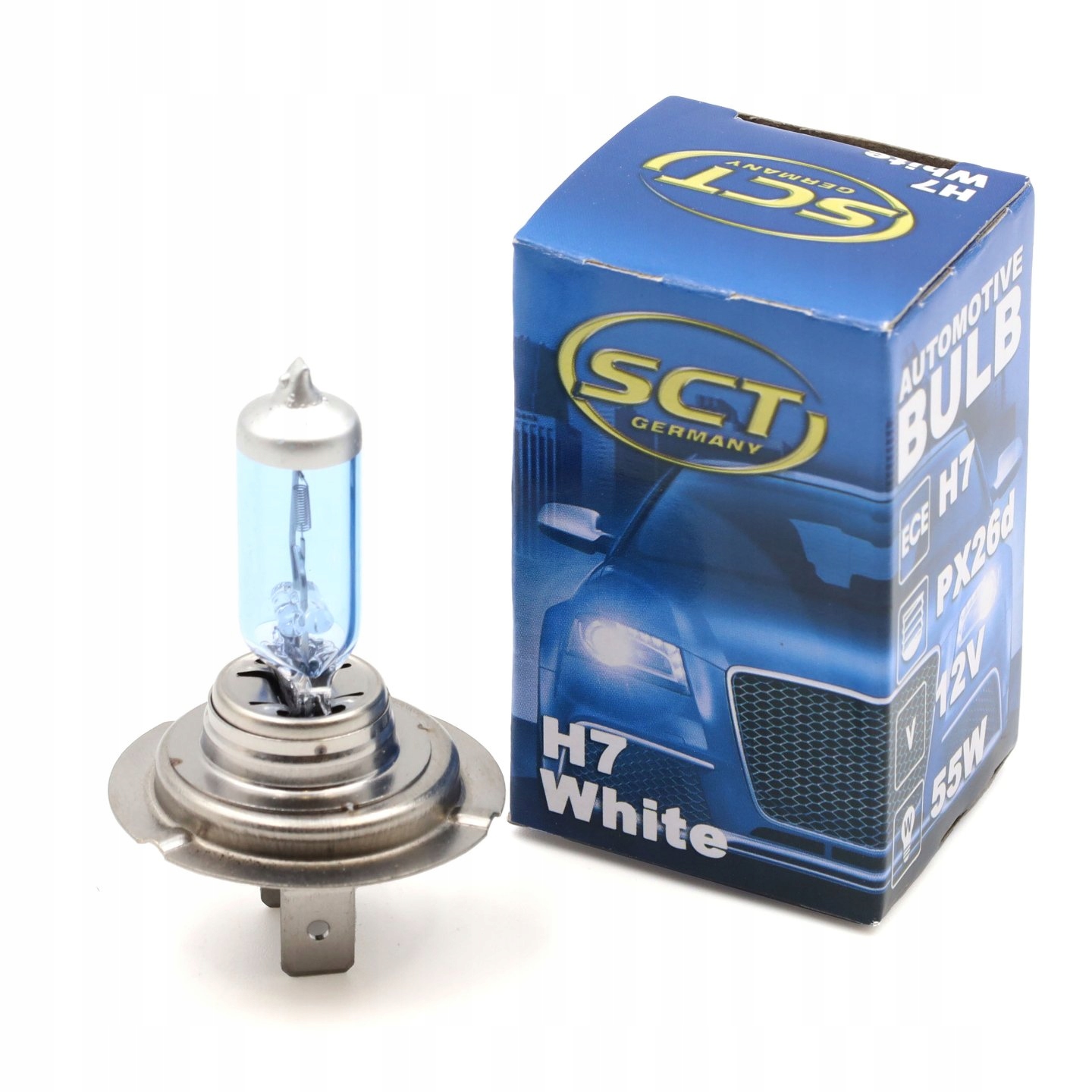 Żarówka H7 Sct White 12V 55W PX26d 202136