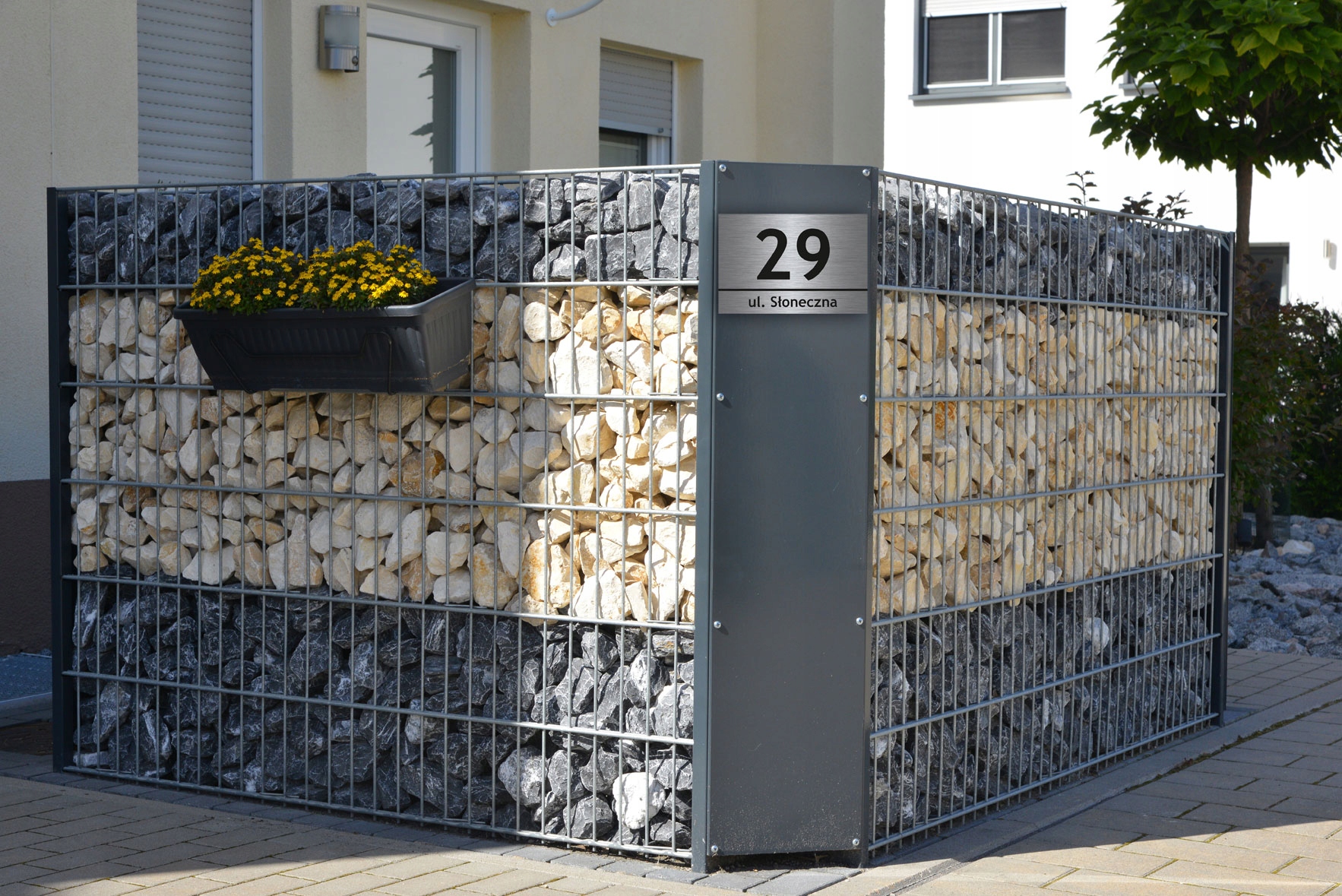 Tablica tabliczka adresowa numer domu ALUMINIOWA Grubość 3 mm