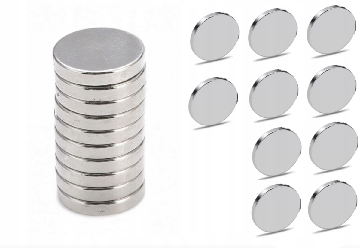 

Magnes Neodymowy Walcowy Mocny Zestaw 10szt