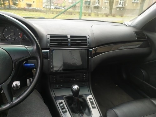 Radio 8" BMW e46 Android 12 GPS PL +kam. wifi Montaż 2-DIN