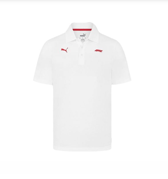 Polokošile Puma x F1 Pánské Bílé Bavlněné Formule 1, r-r L, originál
