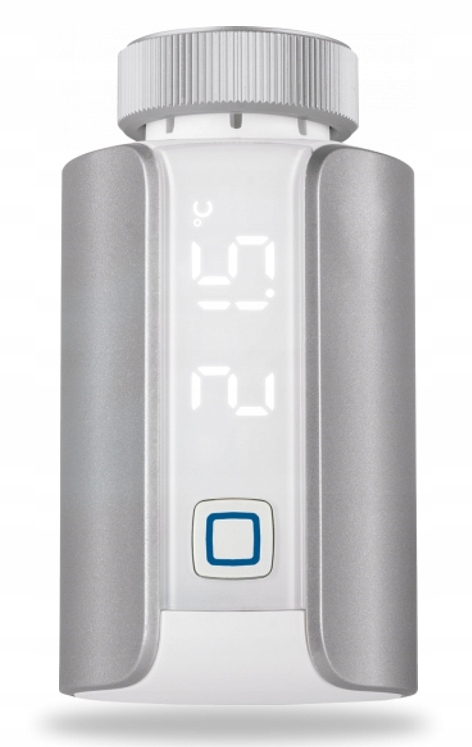 HmIP-eTRV-E-S Termostatická hlavice Evo, strieborná