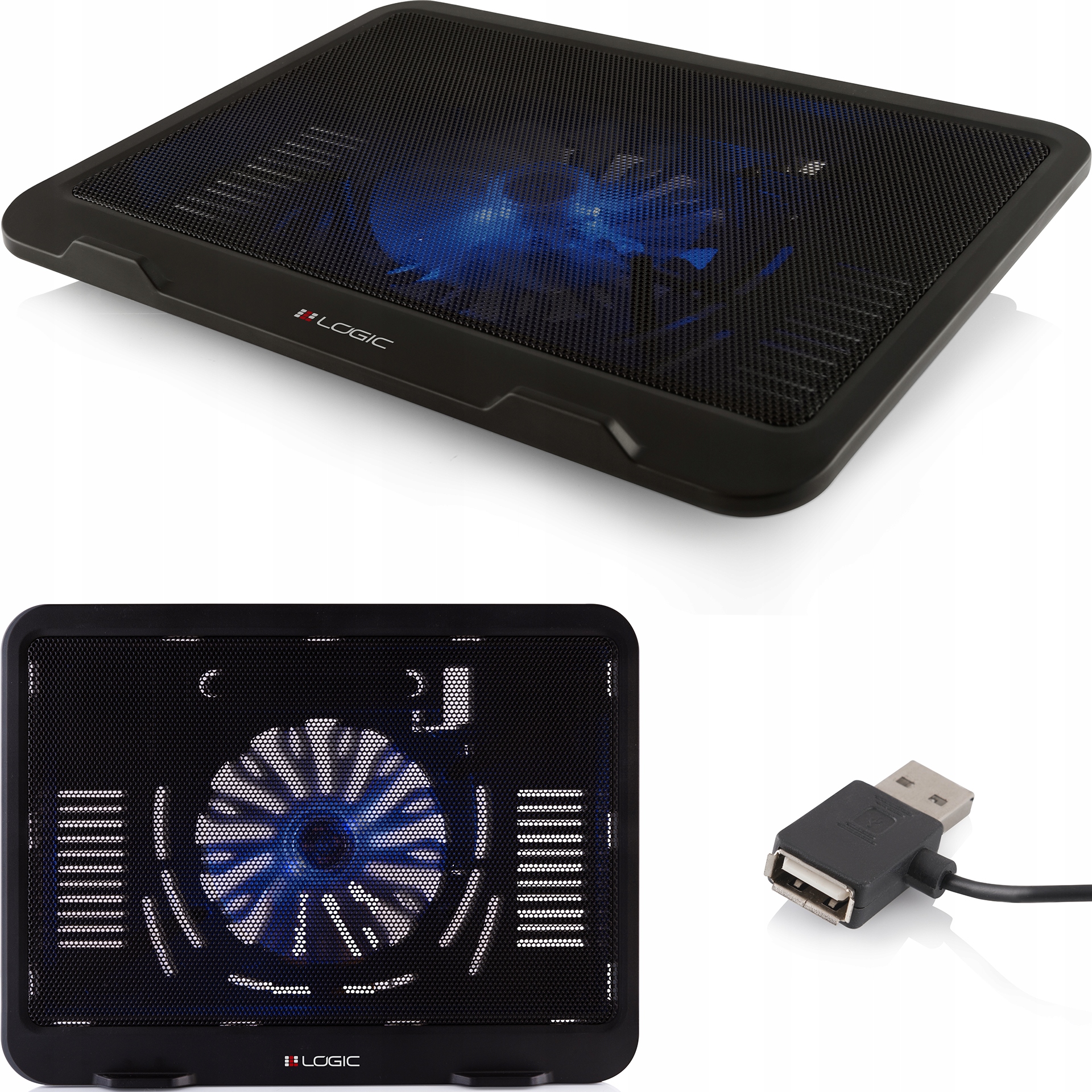 

Podkładka Chłodząca Pod Laptopa 15,6'' Cicha Led