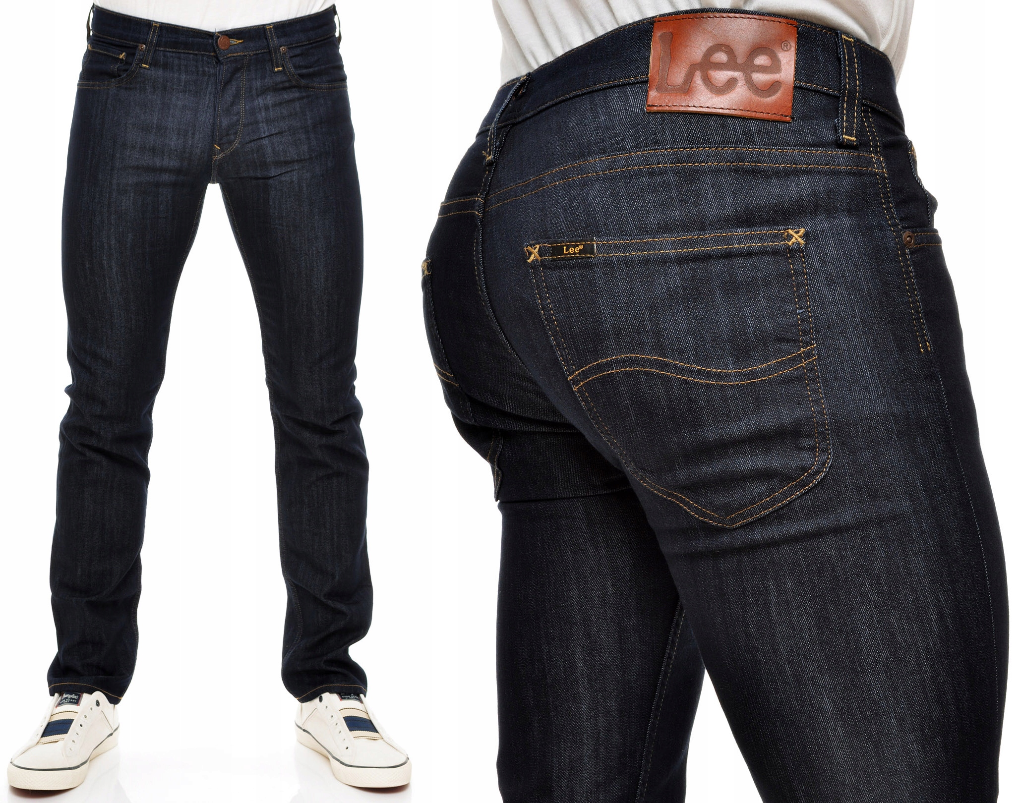 

Lee spodnie Slim low jeans navy Powell _ W30 L34