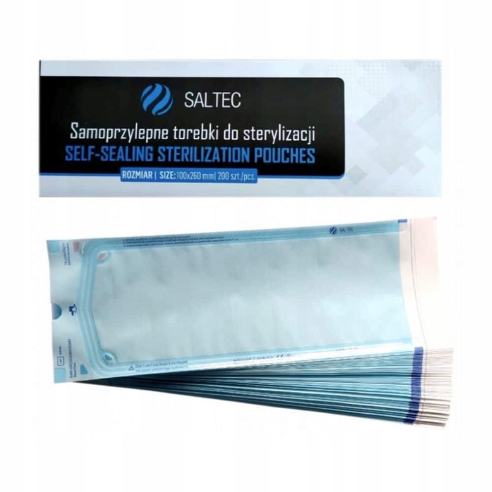 Saltec torebki samoprzylepne do sterylizacji 100x260mm 10x26cm 200 szt