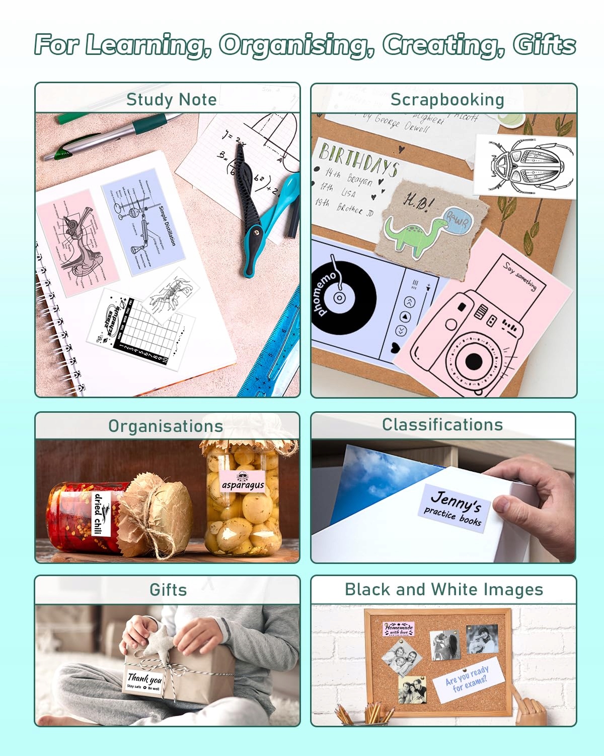 PHOMEMO Mini Drukarka Fotograficzna Bluetooth Do iOS Android 300 DPI — miniatura 5