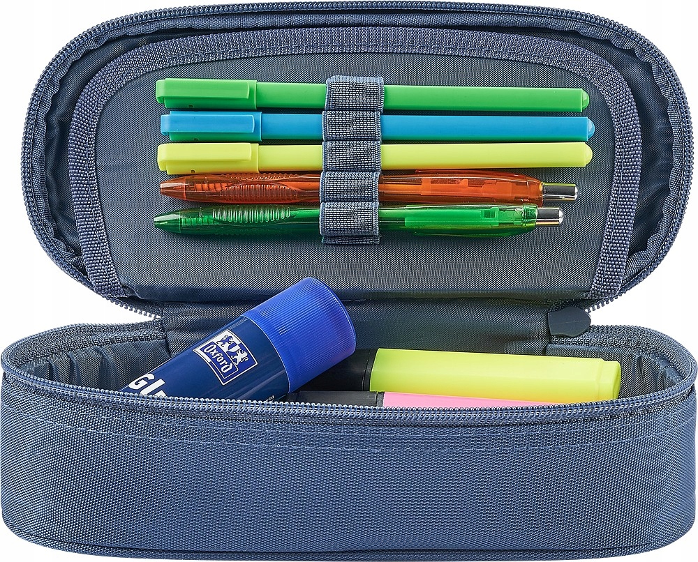 Piórnik szkolny z klapką OXFORD SCHOOL JEANS Typ rozkładany pojedynczy