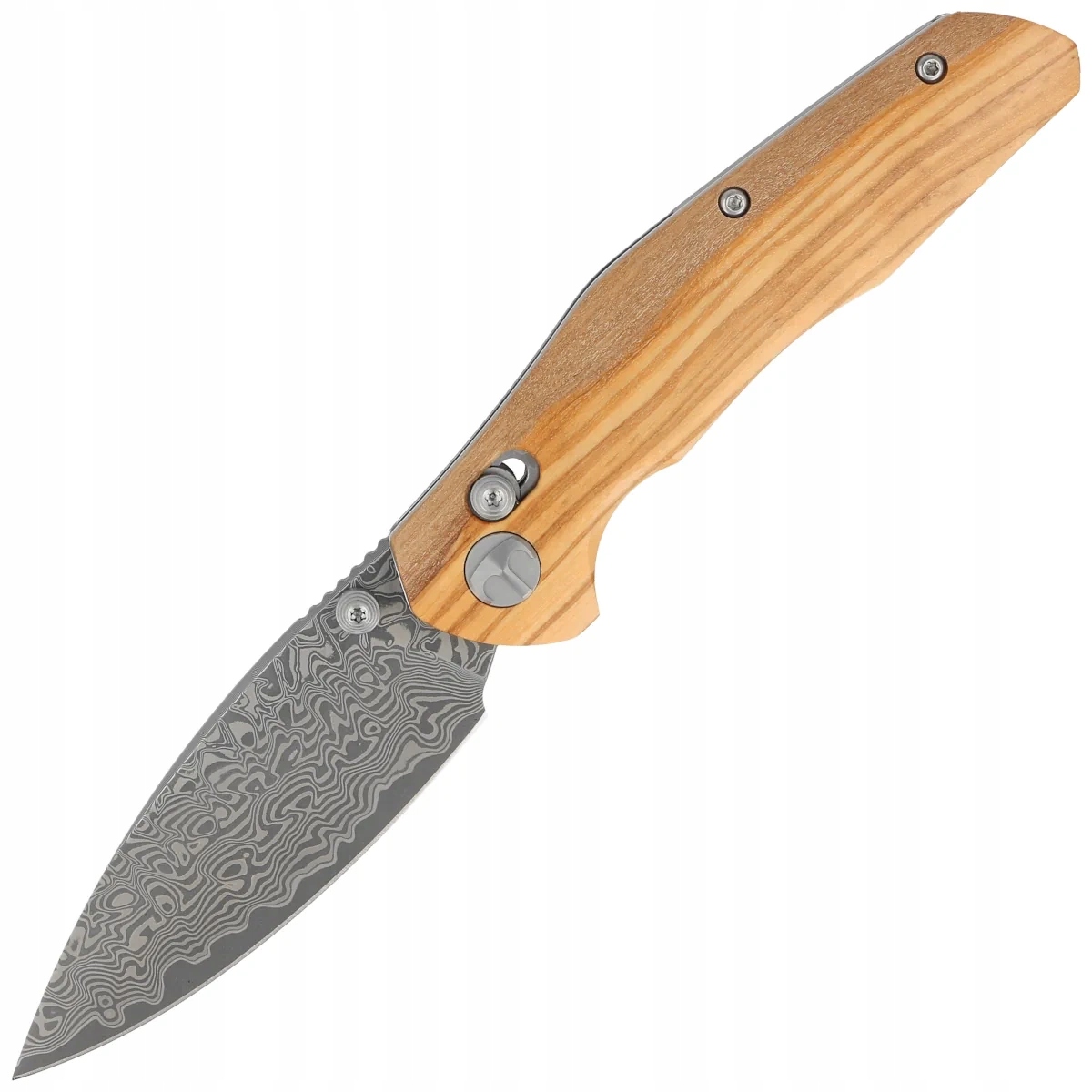 Nůž Edc Bestechman Ronan Olivewood, Damascus