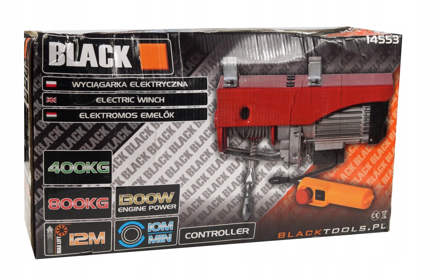 Сильная электрическая лебедка 400/800KG