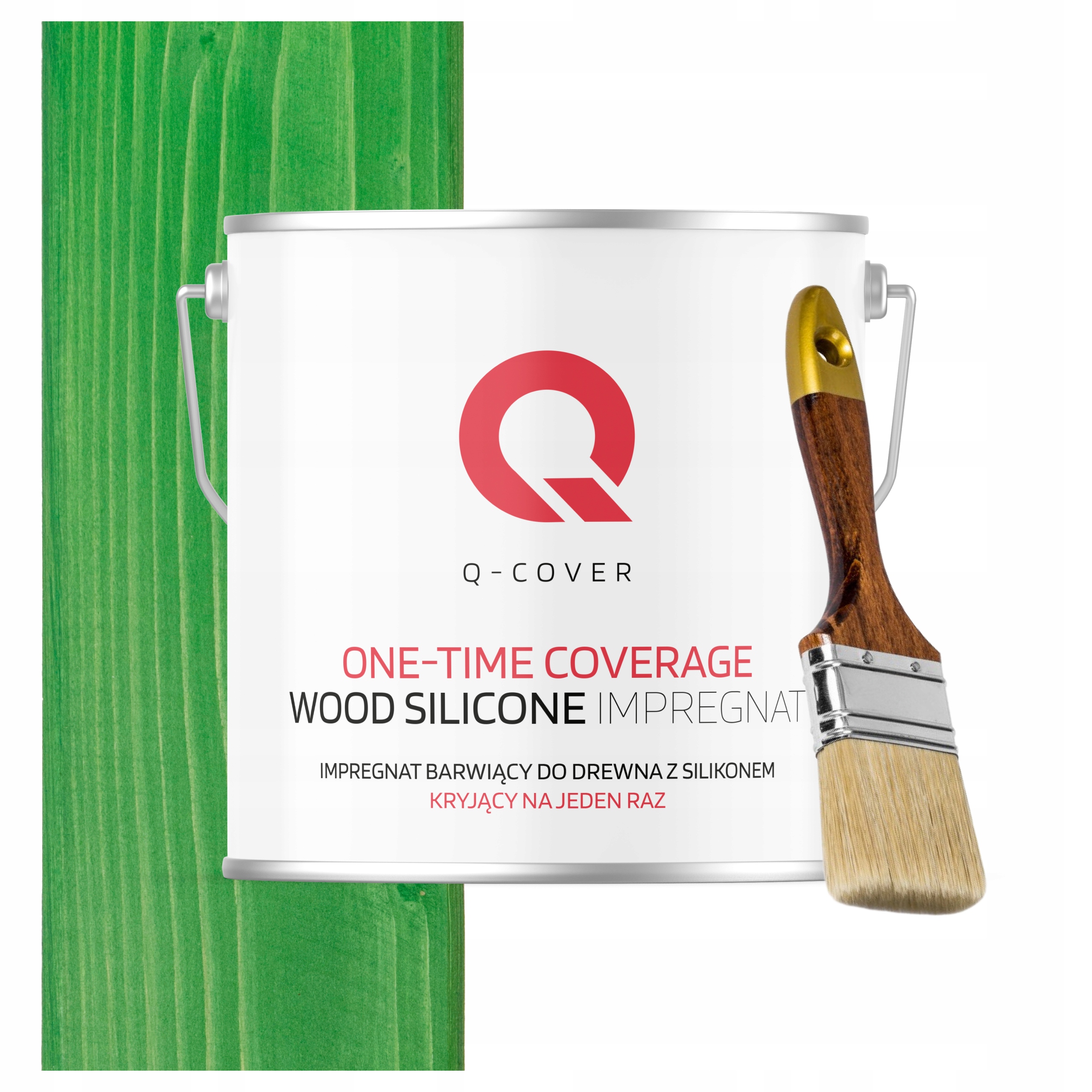 Barva Impregnát na dřevo Ochrana Barva v jednom 5L Zeleň mátová Štětec