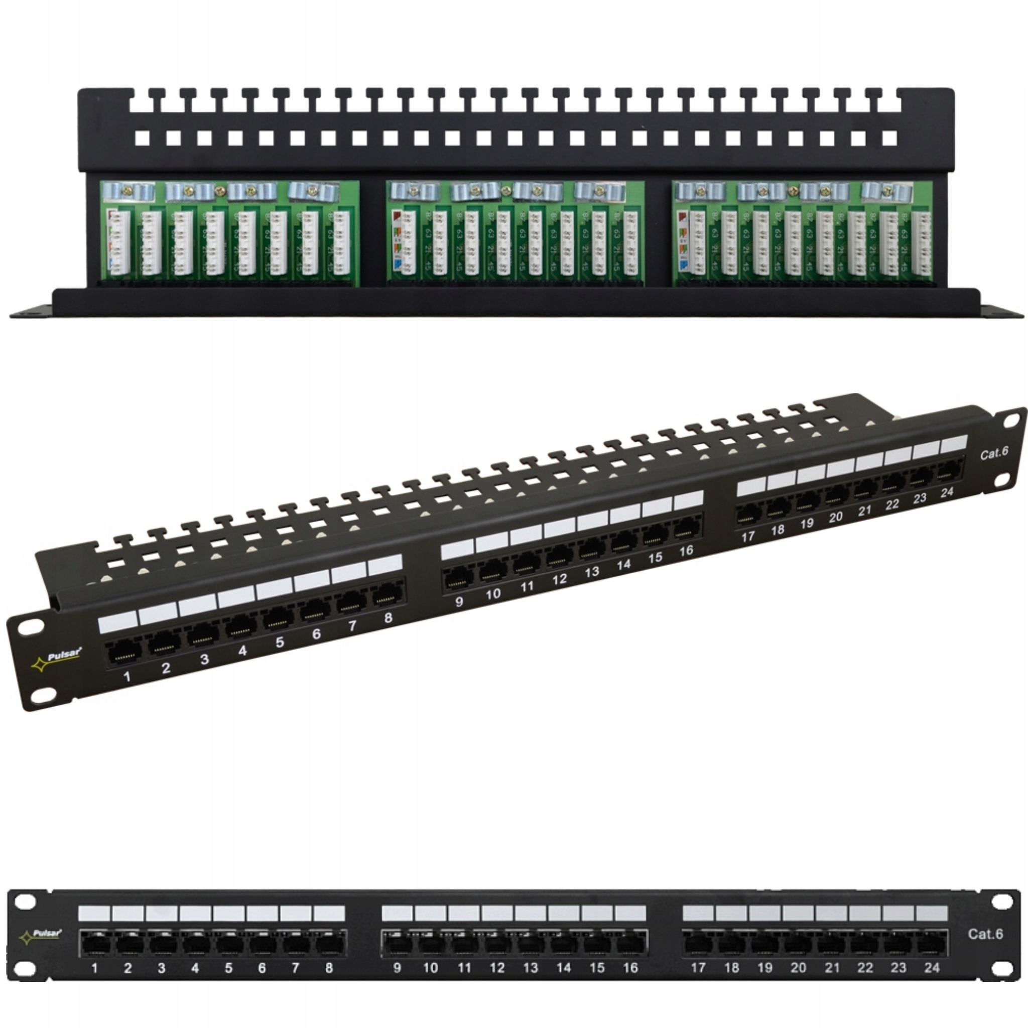 Patchpanel Pulsar RP-U24V6 19" Utp kat.6