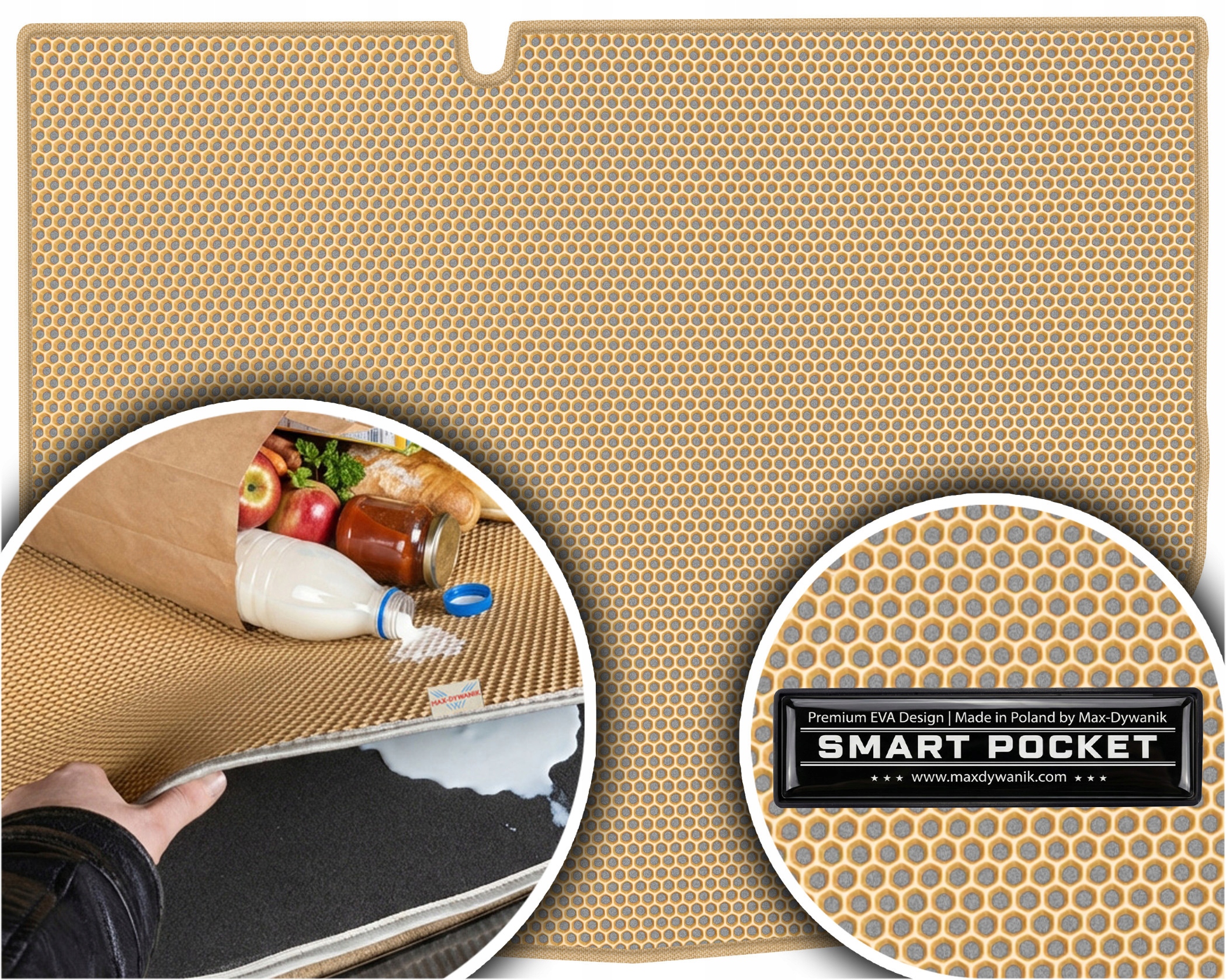 Kia Niro I Crossover 2016-2022 Vložka do batožinového priestoru Eva Smart Pocket Béžová