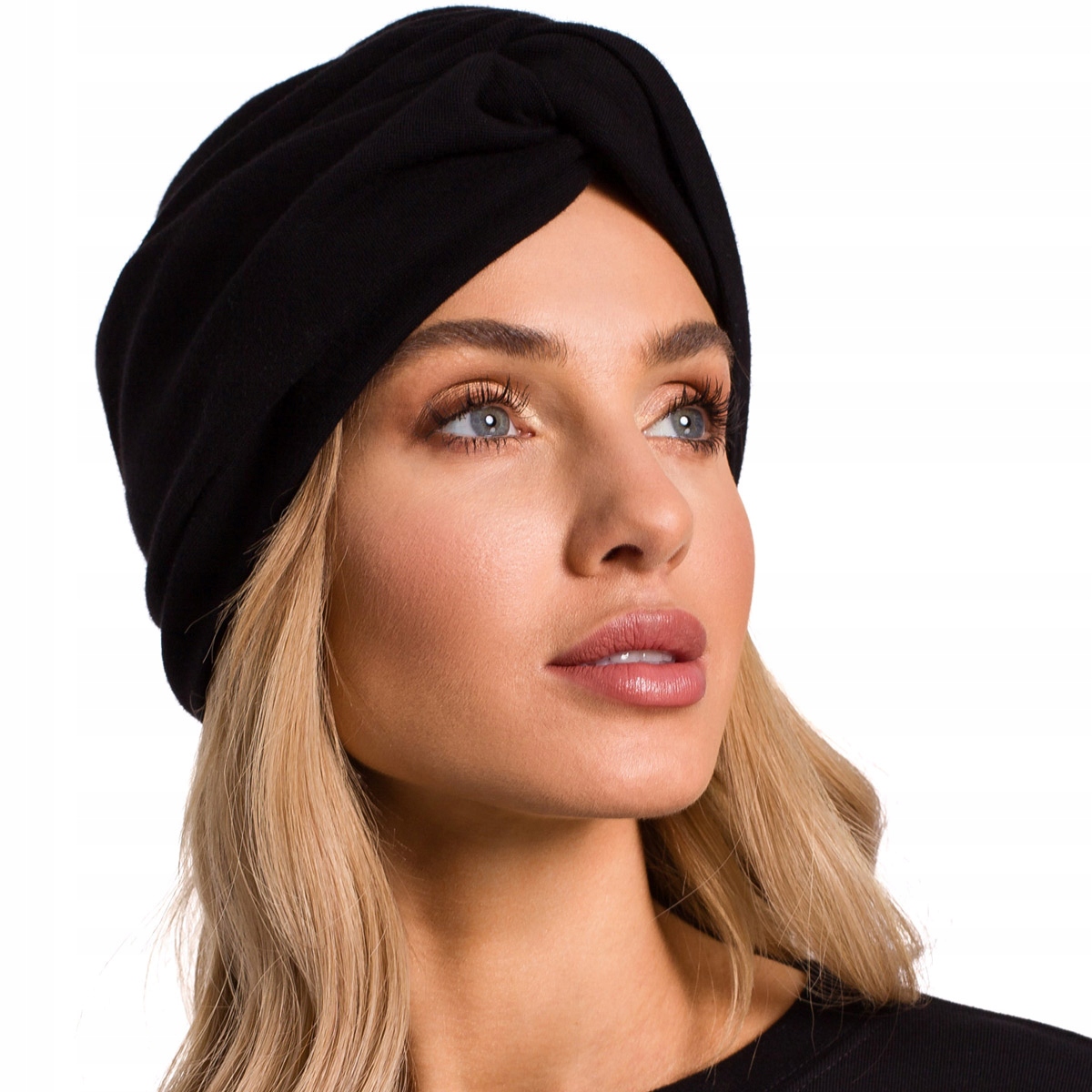 CZAPKA DAMSKA TYPU TURBAN UNIWERSALNA CZARNA