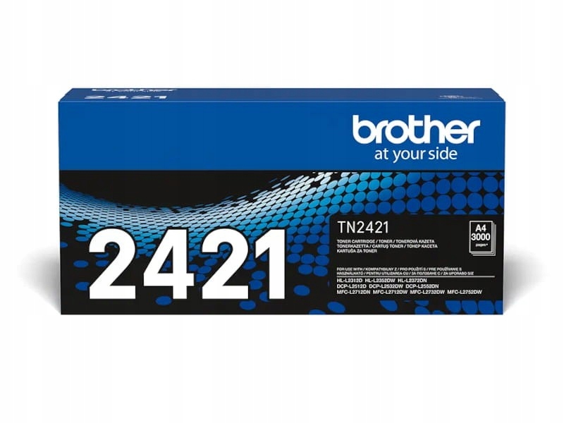 Toner Brother TN-2421 K Originál TN2421 DCP-L2512 MFC-L2752 HL-2312 HL-2352