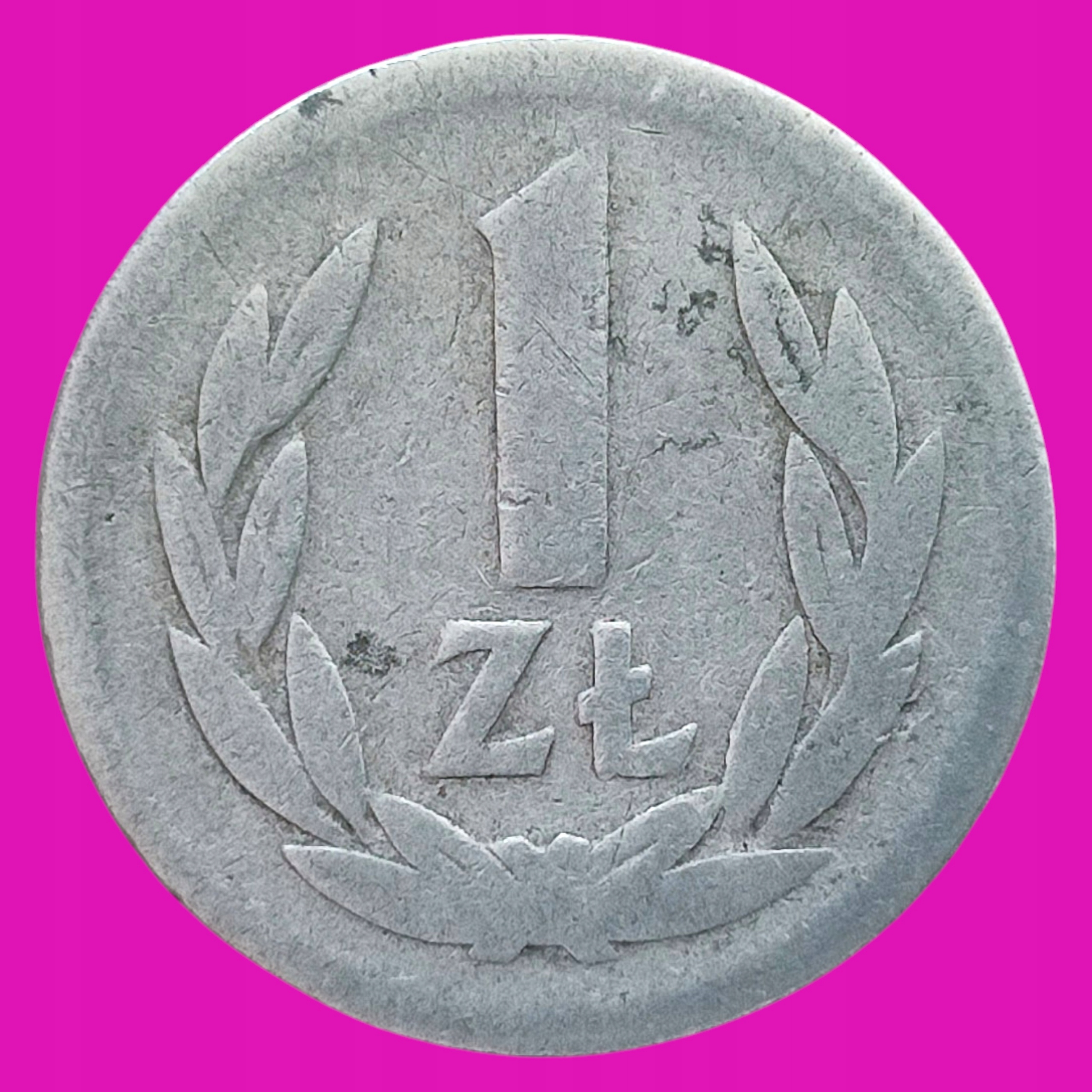 1 ZŁ 1949 PRL STARA MONETA RZADKI ROCZNIK MENNICA WARSZAWA KOLEKCJA 641