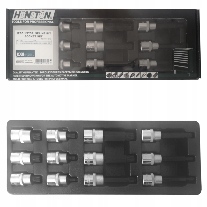 НАБІР З 12 НАСАДОК 1/2