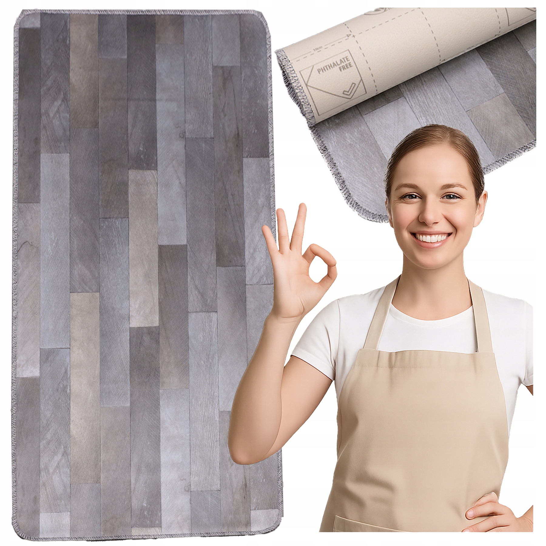 Kuchyňská podložka 70x200 Pvc voděodolná a protiskluzová koberec běhoun je odolný a teplý