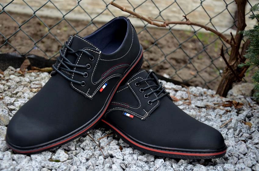 WIZYTOWE KLASYCZNE BUTY DO GARNITURU CASUAL ORGINAL MĘSKIE Eleganckie MODNE Rozmiar 41