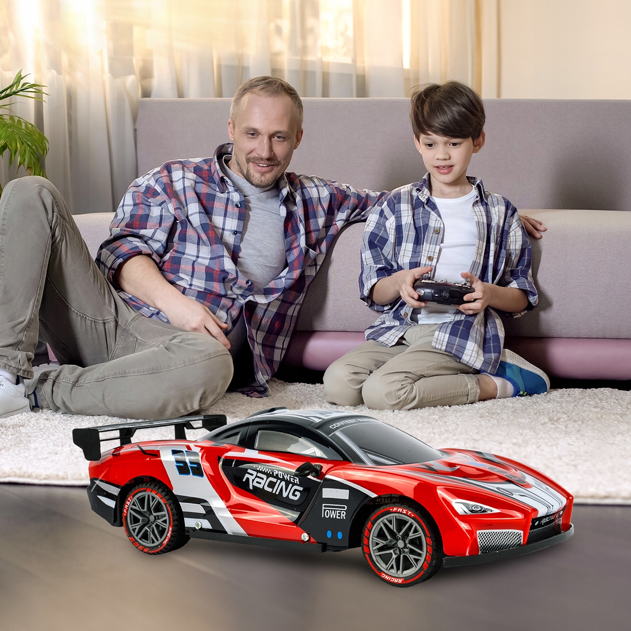 RC CAR 1:12 DÁLKOVÉ OVLÁDÁNÍ AUTO COOL LED OSVĚTLENÍ Měřítko 1:12