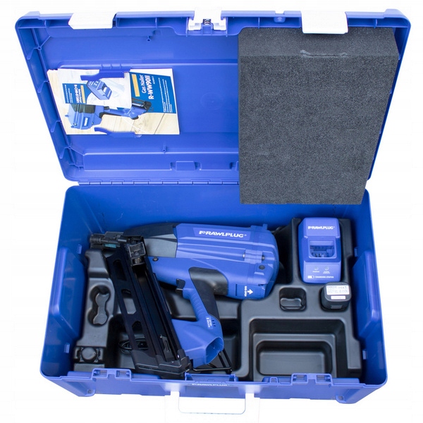 zestaw Rawlplug WW90II gwoździarka gazowa akumulatorowa do drewna bateria