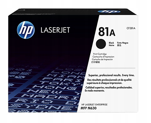 Toner Hp 81A CF281A M604 M605 M606 M630 10 500 str