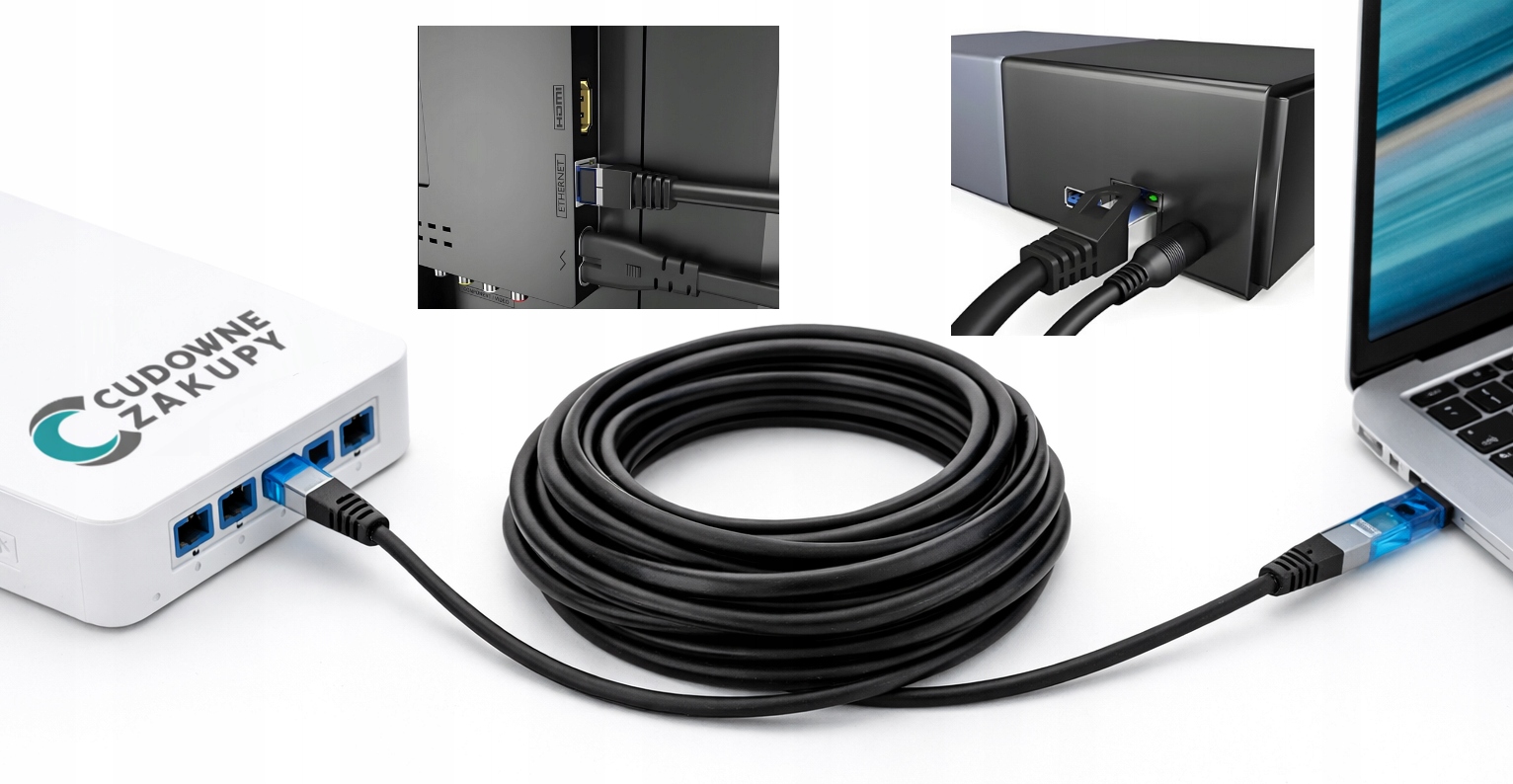 Kabel Internetowy Patchcord S/ftp Cat 6a RJ45 50 m LT116-50 Legato