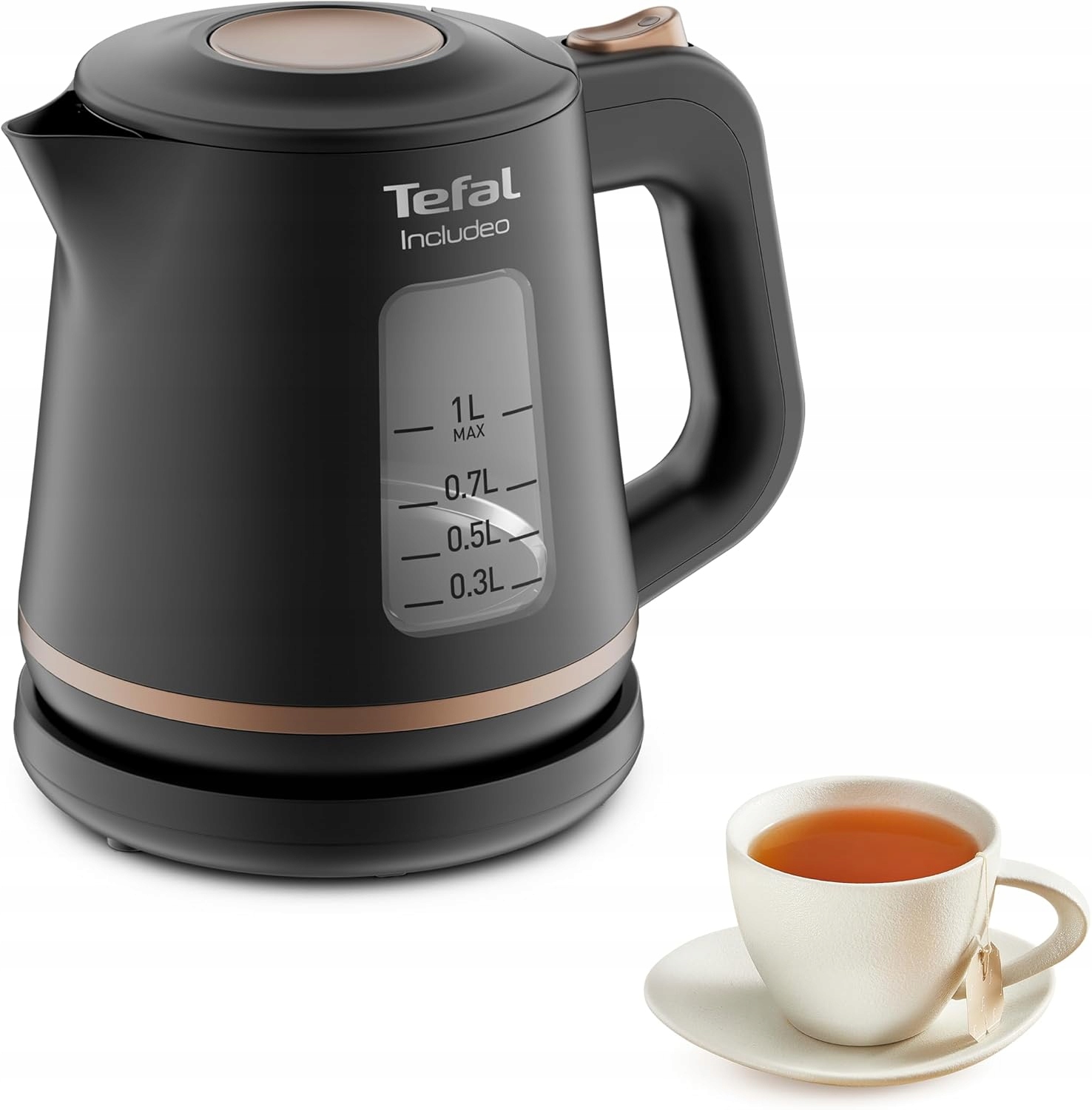 Tefal Elektrická varná konvice 2400W 1L Otočná základna Senzor vody