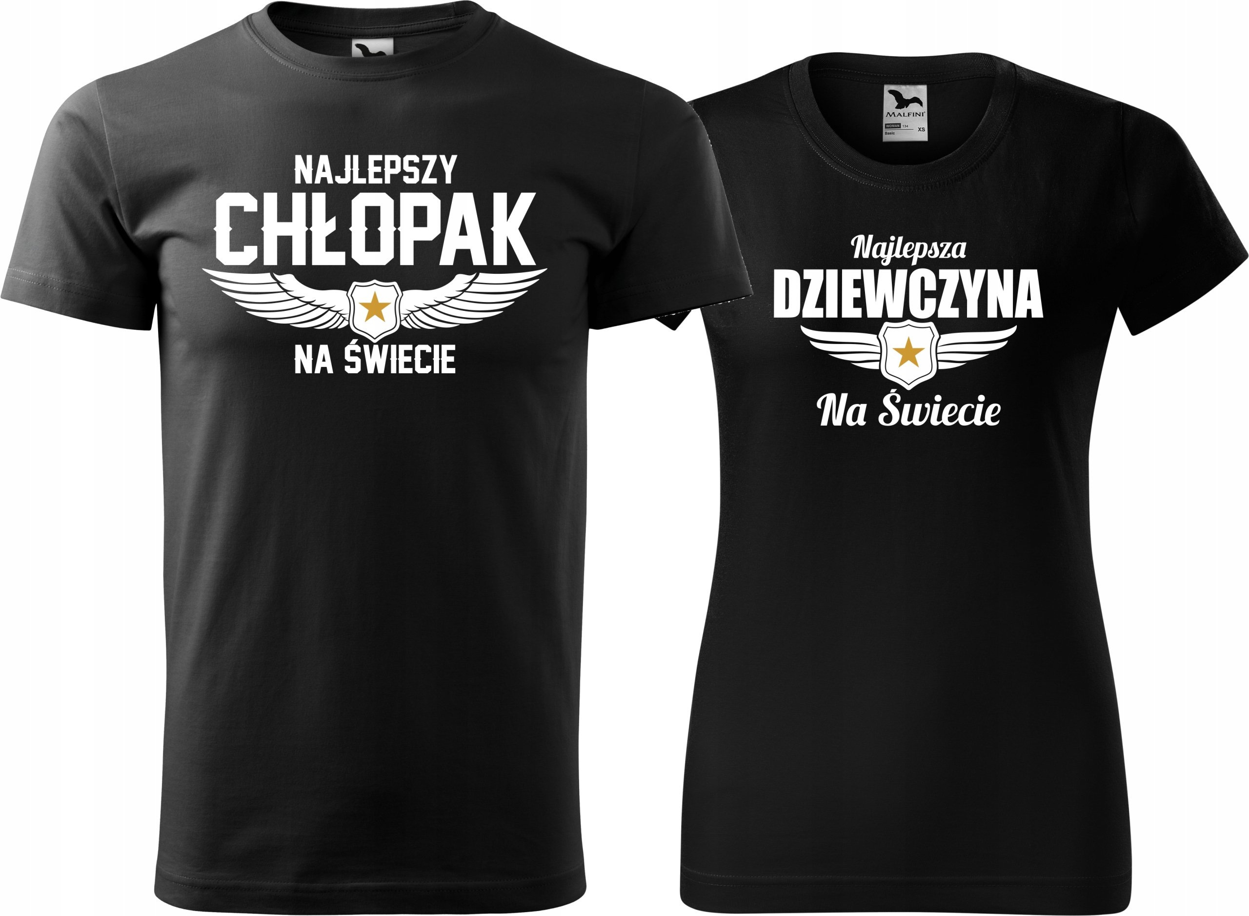 

Zestaw koszulek Par Walentynki Prezent Urodziny