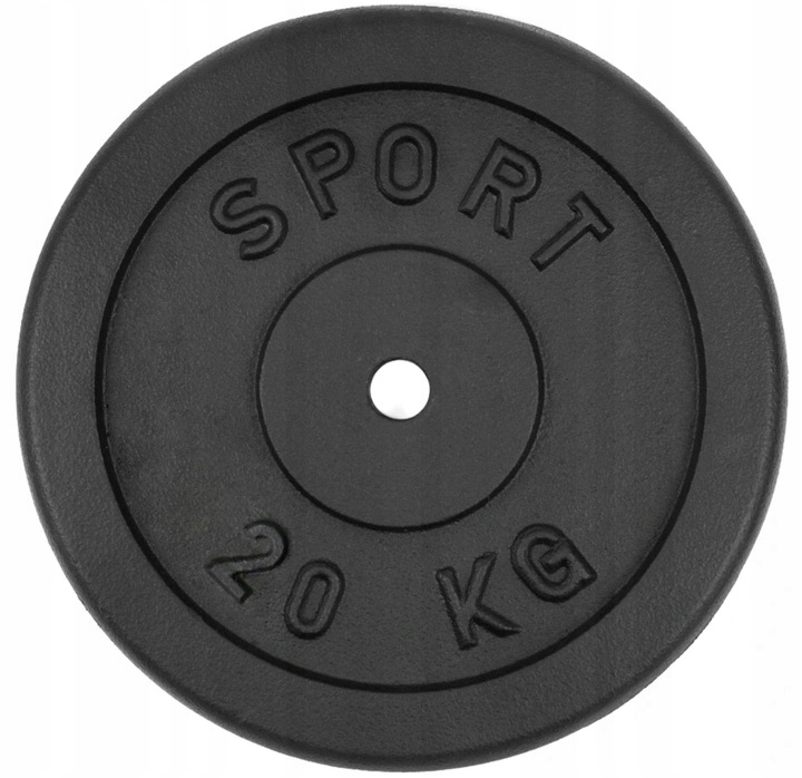 

Talerz żeliwny obciążenie żeliwne 20kg krążek 31mm