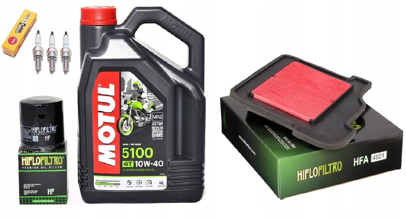 OLEJ MOTUL FILTRY ŚWIECE YAMAHA MT09 MT-09 14-20