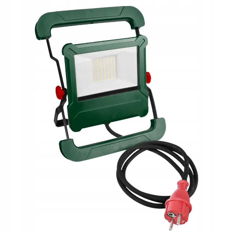 Led zářič 50W s kabelem, zelený, nastavitelný, IP54 4500lm Dpm