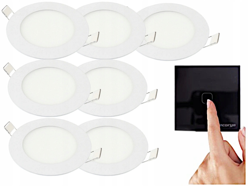 Sada svítidel Halogen Strop Led 3W 7x Vypínač