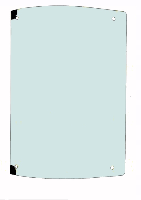 C1236 - СТЕКЛО ЗАДНЕЕ ПРАВОЕ ШЕЛКОГРАФИЯ MASSEY FERGUSON TH7038