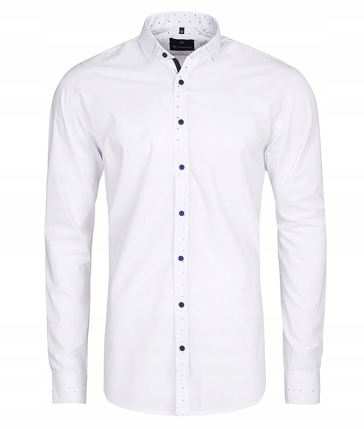 Pánská Košile DI Selentino Kos Bílá Slim Fit Shirt: 45