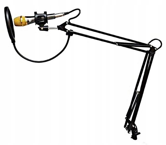 Osłona mikrofonu pop filtr, pop killer Kolor czarny