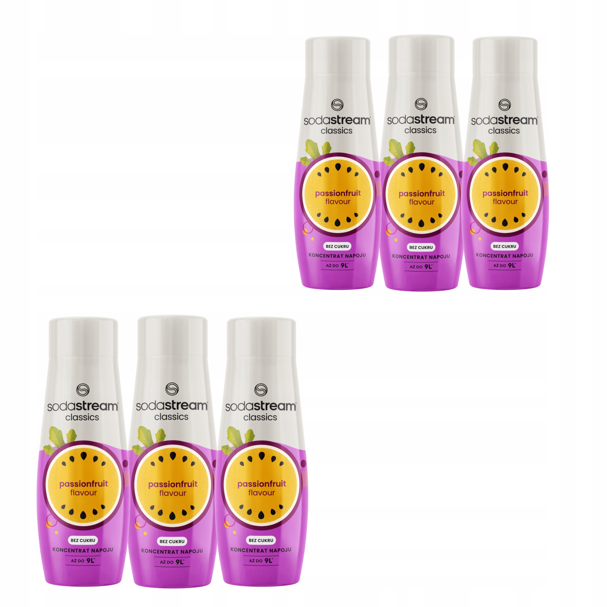 Sodastream koncentrát sirup šťáva nula Marakuja PassionFruit bez cukru x6