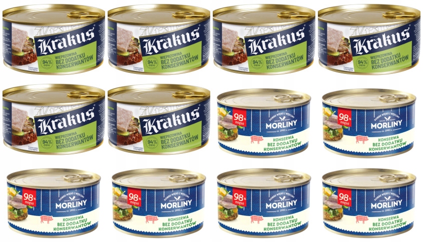 Levně Sada Konzerv Bez Konzervantů MIX 12KS