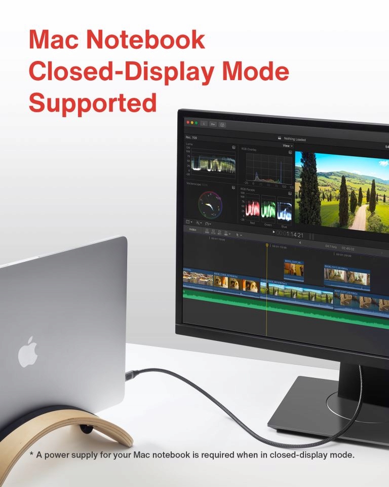 Kabel iVANKY USB-C -> DisplayPort 4K 2m Długość kabla 2 m