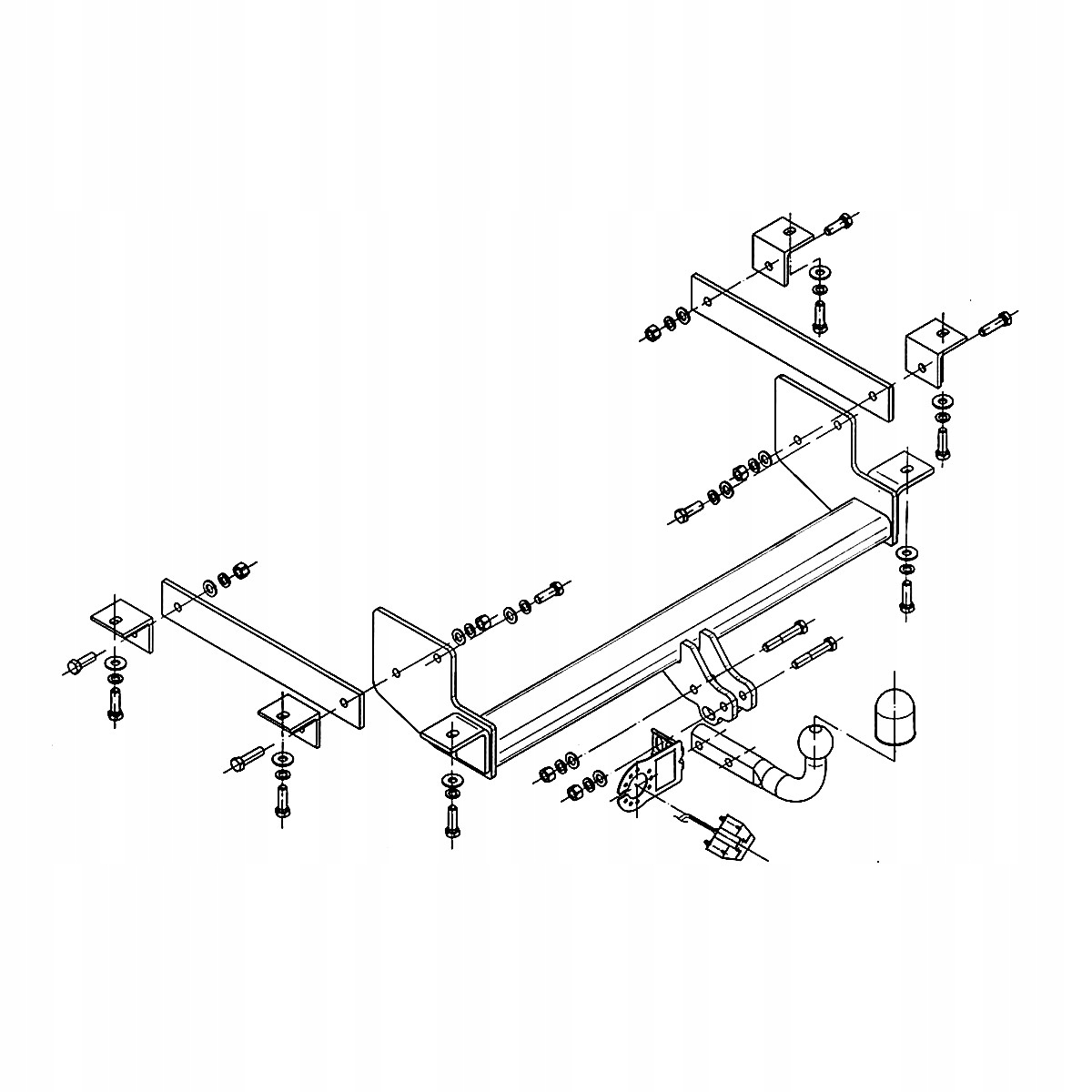 Hak holowniczy Renault Master III 3 Furgon od 10 13 PIN MODUŁ GRATIS Nowy Producent Steinhof