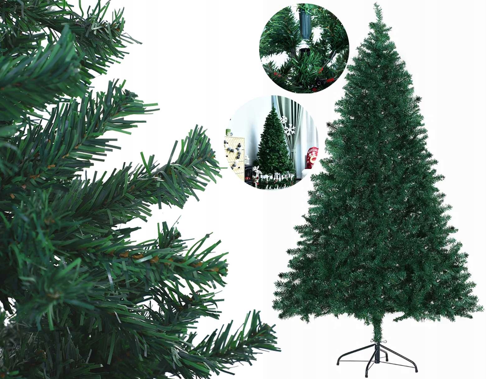 Umelý Vianočný Stromček Jedľa 1000 Vetvy 180 cm Pako 830-245
