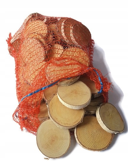 Dřevěné pláty120 ks Bříza kroužky Eko 6-8 cm